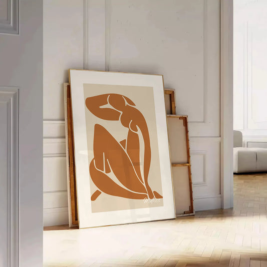 space captivating Matisse Blue Nude II 3 poster exquisite serene blend white brown tones timeless elegance Henri prints piece unframed options available