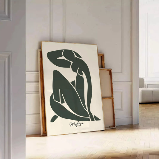 space exquisite Matisse Blue Nude II 17 poster iconic cutouts white gray Henri art print timeless elegance wall dimensions A4 A0 decor